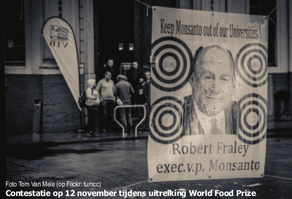Contestatie tijdens uitreiking World Food Prize in Gent